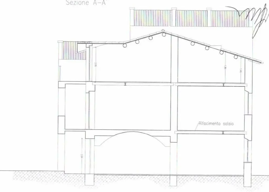 3 Bed Terraced house For Renovation For Sale In Vallespecara Italy