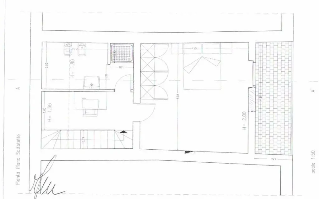 3 Bed Terraced house For Renovation For Sale In Vallespecara Italy